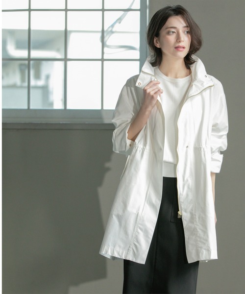 OPAQUE.CLIP（オペークドットクリップ）の「《CLASSY掲載》ミドルスタンドコート【洗濯機洗い可】（その他アウター・レディース・オフホワイト/ネイビー・36/38/40）」の13枚目の写真