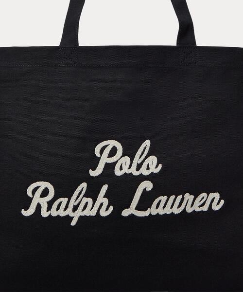 POLO RALPH LAUREN（ポロ ラルフ ローレン）の「エンブロイダリー キャンバス トート（トートバッグ・メンズ・ブラック系1・ONE）」の8枚目の写真