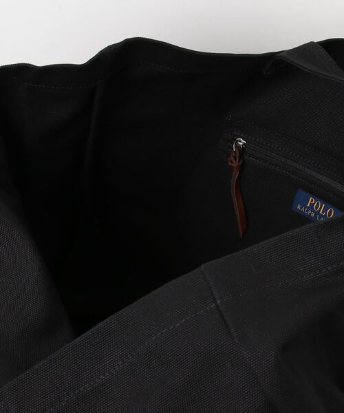 POLO RALPH LAUREN（ポロ ラルフ ローレン）の「エンブロイダリー キャンバス トート（トートバッグ・メンズ・ブラック系1・ONE）」の4枚目の写真