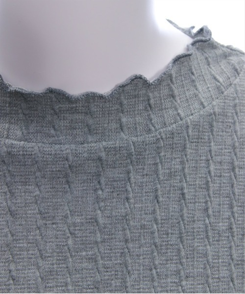 clear（クリア）の「袖口リボンメロウプチハイ長袖カットソートップス[ガーリー 着回し抜群]≪新色追加≫（Tシャツ/カットソー・レディース・アイボリー/グレー/ブラック/ベージュ・F）」の14枚目の写真