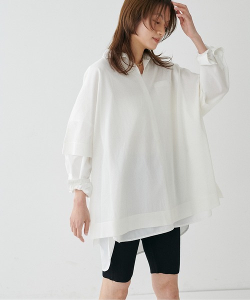 LARUTA(ラルータ)の「【LARUTA】シアーボートネックニットプルオーバー(ニット/セーター・レディース・ピンク/ミント/オフホワイト/ブラック・FREE)」の12枚目の写真