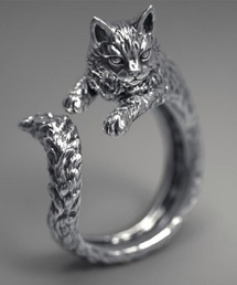 Burner | 【OKUOKU　0909】猫 キャット デザイン リング フリーサイズ  oku-ring-763737086867-1(リング)