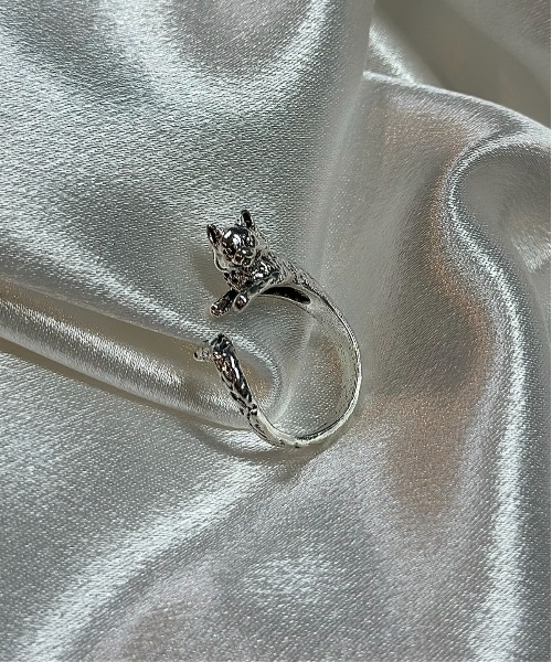 Burner（バーナー）の「【OKUOKU　0909】猫 キャット デザイン リング フリーサイズ  oku-ring-763737086867-1（リング・メンズ・シルバー・FREE）」の6枚目の写真
