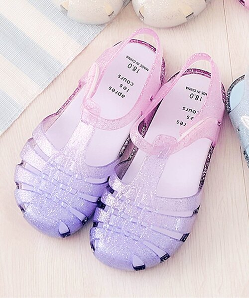 apres les cours（アプレレクール）の「ジェリーサンダル（サンダル・キッズ・サックスブルー/オフホワイト/ラベンダー/ピンク・14/15 /17/18/21/16/20/19）」の3枚目の写真