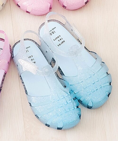 apres les cours（アプレレクール）の「ジェリーサンダル（サンダル・キッズ・サックスブルー/オフホワイト/ラベンダー/ピンク・14/15 /17/18/21/16/20/19）」の2枚目の写真