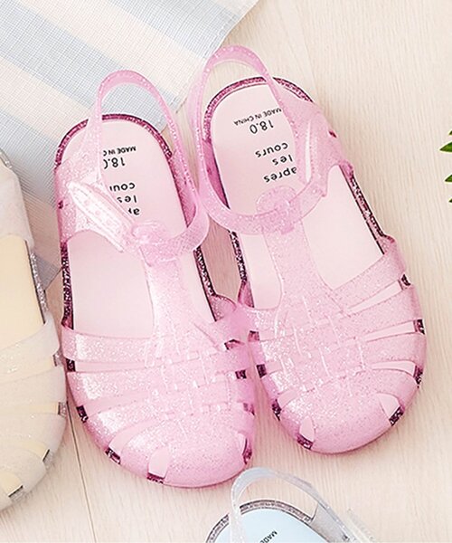 apres les cours（アプレレクール）の「ジェリーサンダル（サンダル・キッズ・サックスブルー/オフホワイト/ラベンダー/ピンク・14/15 /17/18/21/16/20/19）」の4枚目の写真