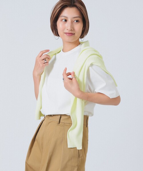 【未使用品】Demi-Luxe BEAMS ビームス Tシャツ オフホワイト F Demi-Luxe BEAMS（デミルクス ビームス）【T-SHIRT COLLECTION