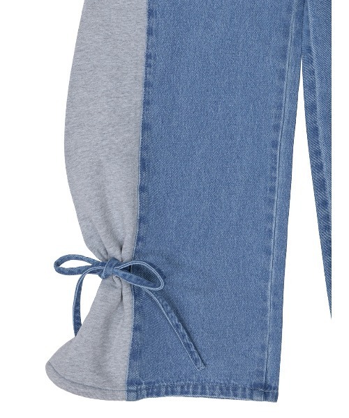 SIDE SWITCH 2WAY RIBBON DENIM PANTS（デニムパンツ）｜Ameri