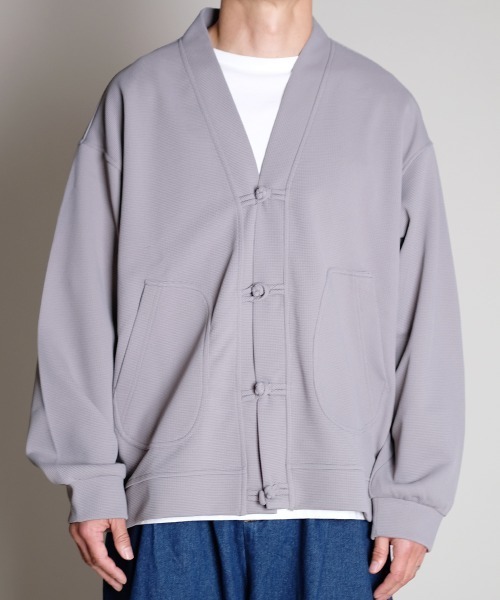 rehacer（レアセル）の「R. : Kan-fu Button Wide Cardigan（カーディガン/ボレロ・メンズ・ブラック/グレー・MEDIUM/LARGE）」の6枚目の写真