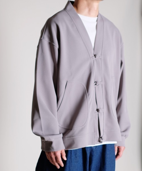 rehacer（レアセル）の「R. : Kan-fu Button Wide Cardigan（カーディガン/ボレロ・メンズ・ブラック/グレー・MEDIUM/LARGE）」の7枚目の写真
