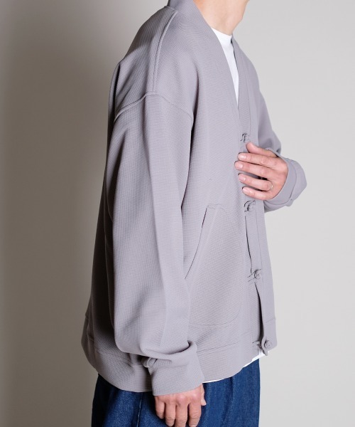 rehacer（レアセル）の「R. : Kan-fu Button Wide Cardigan（カーディガン/ボレロ・メンズ・ブラック/グレー・MEDIUM/LARGE）」の9枚目の写真