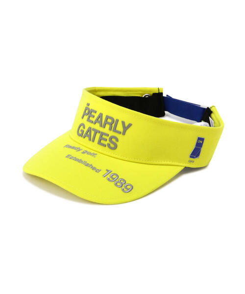 PEARLY GATES（パーリーゲイツ）の「【PEARLY GATES】SWITCH ON リサイクルツイルバイザー (UNISEX)（サンバイザー・レディース・ホワイト/ネイビー/ブルー・FREE）」の13枚目の写真