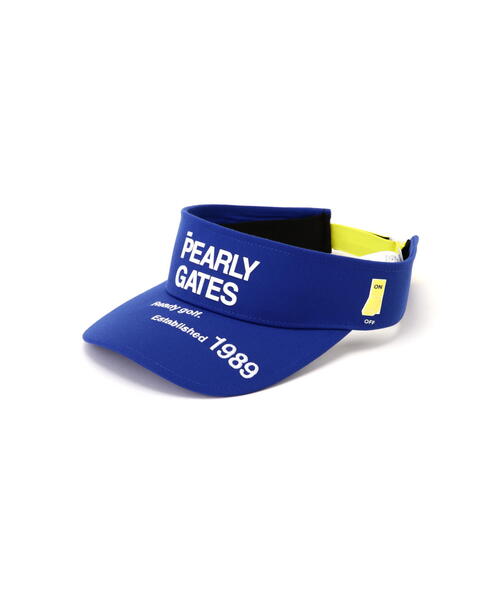 PEARLY GATES（パーリーゲイツ）の「【PEARLY GATES】SWITCH ON リサイクルツイルバイザー (UNISEX)（サンバイザー・レディース・ホワイト/ネイビー/ブルー・FREE）」の17枚目の写真