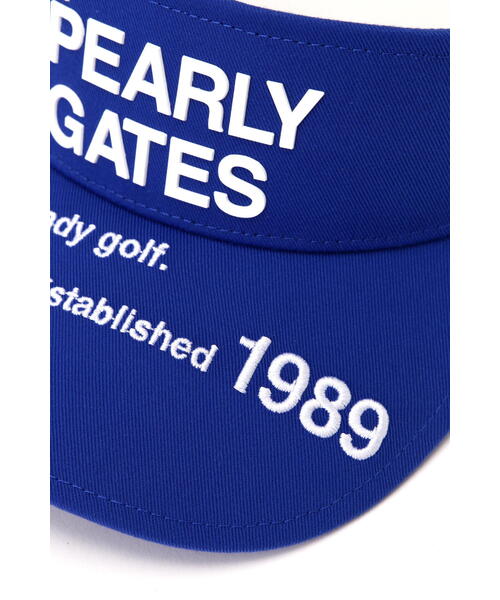 PEARLY GATES（パーリーゲイツ）の「【PEARLY GATES】SWITCH ON リサイクルツイルバイザー (UNISEX)（サンバイザー・レディース・ホワイト/ネイビー/ブルー・FREE）」の21枚目の写真