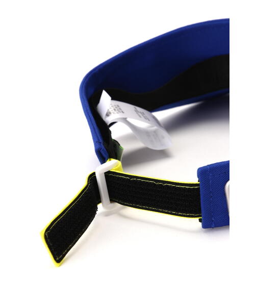 PEARLY GATES（パーリーゲイツ）の「【PEARLY GATES】SWITCH ON リサイクルツイルバイザー (UNISEX)（サンバイザー・レディース・ホワイト/ネイビー/ブルー・FREE）」の4枚目の写真