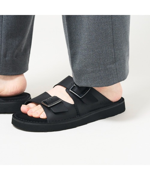 Clarks（クラークス）の「Solsbury Strap / ソルスブリーストラップ（ブラックレザー）（サンダル・メンズ・ブラック・UK10/UK9.5/UK9/UK8.5/UK10.5/UK8/UK7.5/UK7/UK6.5/UK6）」の22枚目の写真