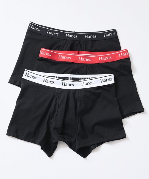 HANES(ヘインズ)の「【HANES/ヘインズ】【3枚セット】ボクサーパンツ 3枚組 コットンストレッチ 前開き 消臭加工 Fresh IQ(ボクサーパンツ・メンズ・その他/その他1・MEDIUM/LARGE/X-LARGE)」の2枚目の写真