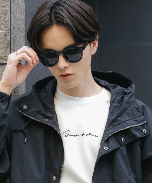 SENSE OF PLACE by URBAN RESEARCH（センスオブプレイスバイアーバンリサーチ）の「ボストンサングラス（サングラス・メンズ・ブラック/グレー/クリア/イエロー・ONE）」の2枚目の写真