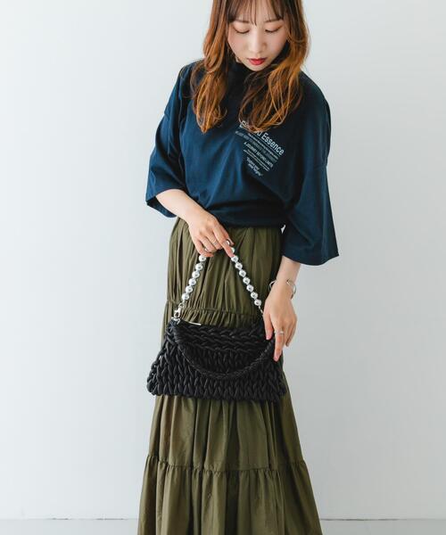 RODE SKO(ロデスコ)の「ボールチェーン付き編み込みバッグ(ハンドバッグ・レディース・シルバー/ブラック・ONE)」の5枚目の写真