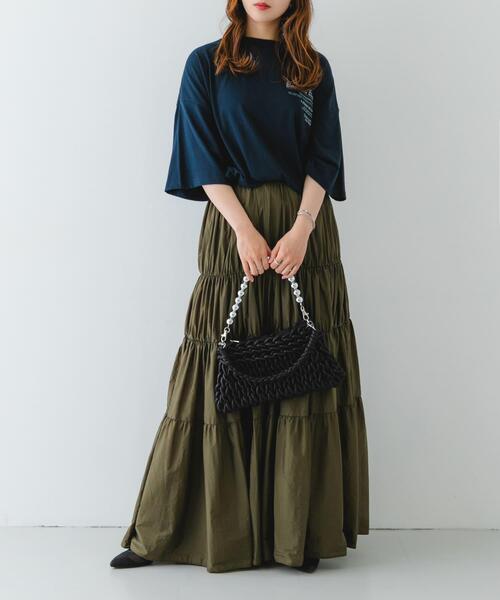 RODE SKO(ロデスコ)の「ボールチェーン付き編み込みバッグ(ハンドバッグ・レディース・シルバー/ブラック・ONE)」の4枚目の写真