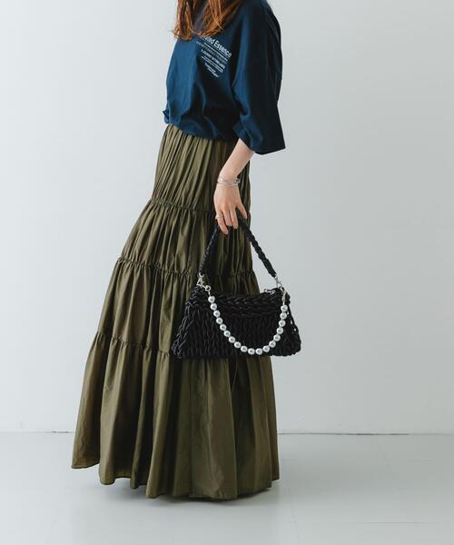 RODE SKO(ロデスコ)の「ボールチェーン付き編み込みバッグ(ハンドバッグ・レディース・シルバー/ブラック・ONE)」の3枚目の写真