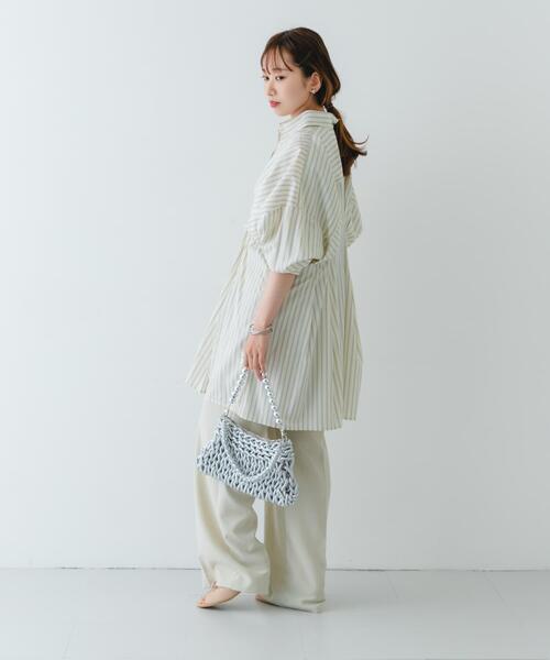 RODE SKO(ロデスコ)の「ボールチェーン付き編み込みバッグ(ハンドバッグ・レディース・シルバー/ブラック・ONE)」の20枚目の写真