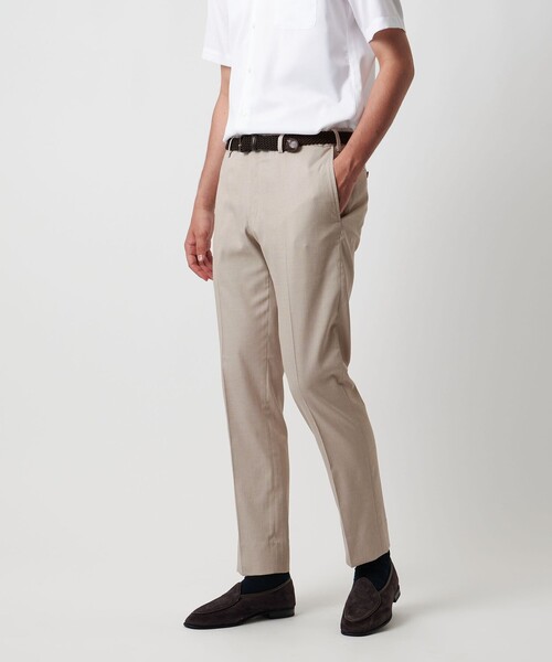 UNITED ARROWS(ユナイテッドアローズ)の「クールモーション ドビー テーパードシルエット COMFORT EASY ーMODEL-接触冷感・吸水速乾-(その他パンツ・メンズ・ネイビー/ベージュ/ダークグレー・48/46/44/50/42/52)」の1枚目の写真