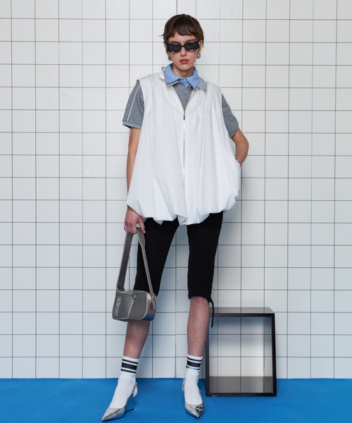 Balloon Silhouette Typewriter Tunic/バルーンタイプライター
