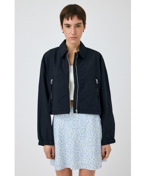 MOUSSY（マウジー）の「TECHNICAL ジャケット（ナイロンジャケット・レディース・ブラウン/ブラック/ライトベージュ・FREE）」の9枚目の写真