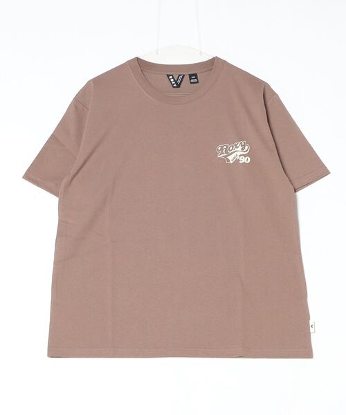 ROXY（ロキシー）の「ロキシー ROXY RETRO RAINBOW TEE（Tシャツ/カットソー・レディース・オフホワイト/ブラウン/イエロー・S/M/L/XL）」の3枚目の写真