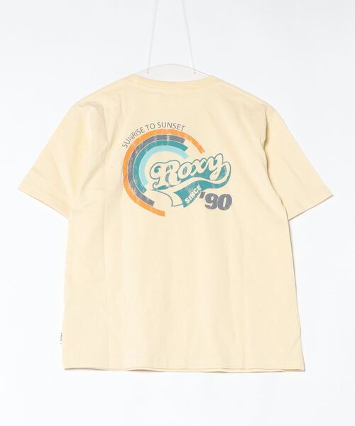 ROXY（ロキシー）の「ロキシー ROXY RETRO RAINBOW TEE（Tシャツ/カットソー・レディース・オフホワイト/ブラウン/イエロー・S/M/L/XL）」の4枚目の写真
