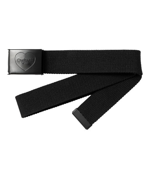 Carhartt WIP（カーハートダブリューアイピー）の「Carhartt WIP HEART CLIP BELT（カーハート ワークインプログレス ハート クリップ ベルト）（ベルト・メンズ・ブラック系1/ブラック系2・FREE）」の2枚目の写真