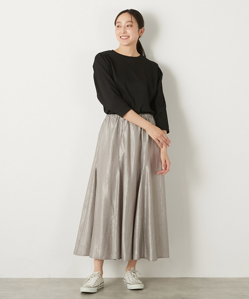 MELROSE claire（メルローズ クレール）の「【ふくれ地柄タックスリーブプルオーバー】（Tシャツ/カットソー・レディース・アイボリー/ブラック/イエロー・FREE）」の20枚目の写真