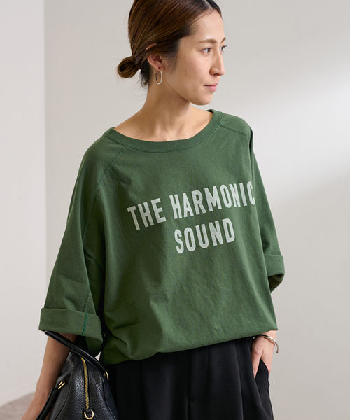 FRAMeWORK（フレームワーク）の「≪WEB限定≫NEWハーフスリーブロゴTEE（Tシャツ/カットソー・レディース・ブラック/ホワイト/ブラウン/グリーン・FREE）」の4枚目の写真