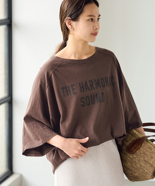 FRAMeWORK（フレームワーク）の「≪WEB限定≫NEWハーフスリーブロゴTEE（Tシャツ/カットソー・レディース・ブラック/ホワイト/ブラウン/グリーン・FREE）」の8枚目の写真