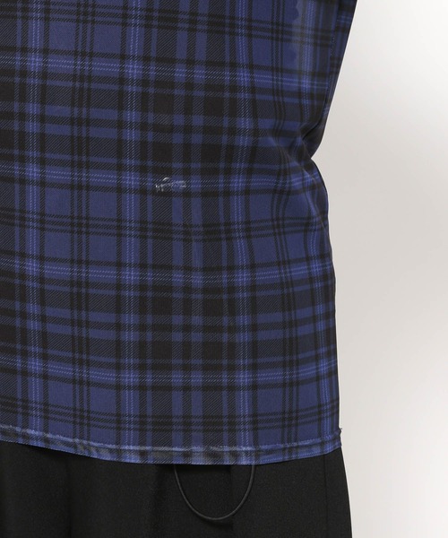 HARE チェックガラシアータイトT シアーシャツ カットアウト HARE｜チェックガラシアータイトT | Rakuten Fashion(楽天