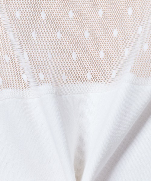 DOUBLE STANDARD CLOTHING(ダブルスタンダードクロージング)の「裏毛ドットチュールワンピース(ドレス・レディース・ブラック/オフホワイト・36/38)」の14枚目の写真