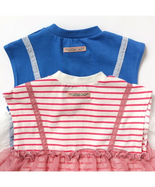 BREEZE(ブリーズ)の「【リンク】チュールドッキングボディーオール(ロンパース・キッズ・ブルー/ピンク・70/80)」の5枚目の写真