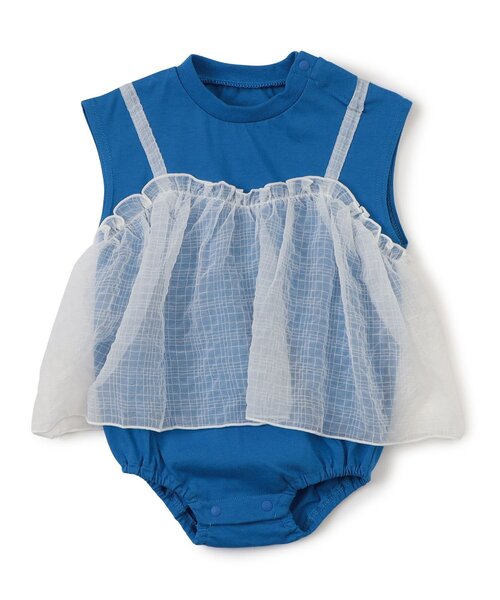 BREEZE(ブリーズ)の「【リンク】チュールドッキングボディーオール(ロンパース・キッズ・ブルー/ピンク・70/80)」の9枚目の写真