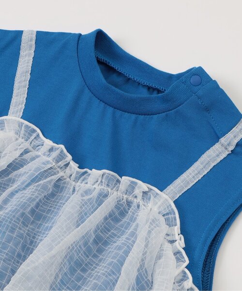 BREEZE(ブリーズ)の「【リンク】チュールドッキングボディーオール(ロンパース・キッズ・ブルー/ピンク・70/80)」の14枚目の写真
