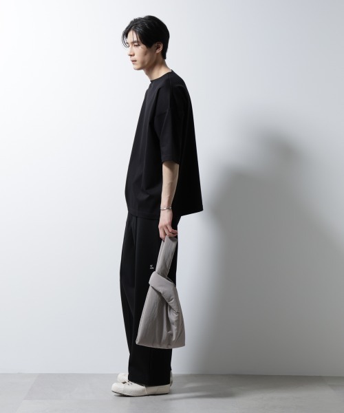 NANO universe(ナノユニバース)の「「NJ/CLUB」中綿マルシェバッグ(トートバッグ・メンズ・ターコイズブルー/ブラック/ベージュ/ロイヤルブルー・FREE)」の14枚目の写真