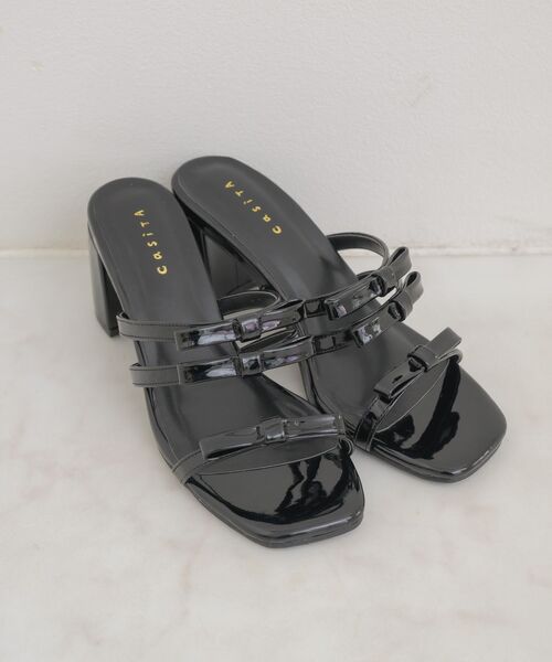 ems excite（エムズエキサイト）の「リボンサンダル（サンダル・レディース・ブラック/オフホワイト/シルバー/レッド・MEDIUM/LARGE）」の10枚目の写真