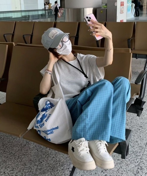 REBALANCE(リバランス)の「ワイドチェックパンツ(その他パンツ・レディース・A/B・MEDIUM/LARGE)」の6枚目の写真