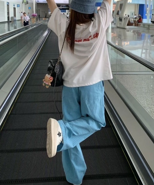 REBALANCE(リバランス)の「ワイドチェックパンツ(その他パンツ・レディース・A/B・MEDIUM/LARGE)」の7枚目の写真