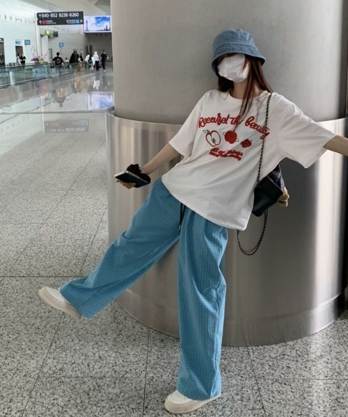 REBALANCE(リバランス)の「ワイドチェックパンツ(その他パンツ・レディース・A/B・MEDIUM/LARGE)」の8枚目の写真