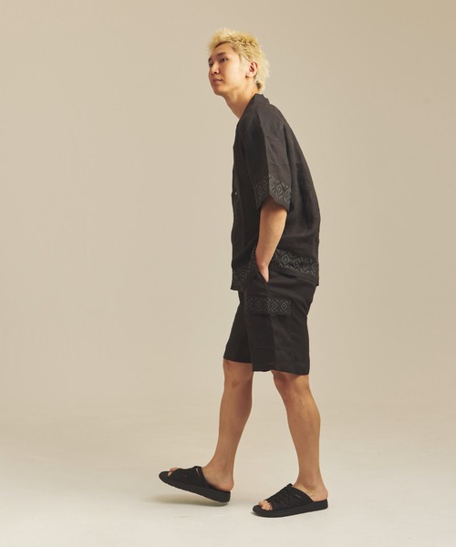 JACKROSE(ジャックローズ)の「BAYCANT リネン100% カーゴショーツ(その他パンツ・メンズ・カーキ/ブラック/ナチュラル・M/L/XL)」の16枚目の写真