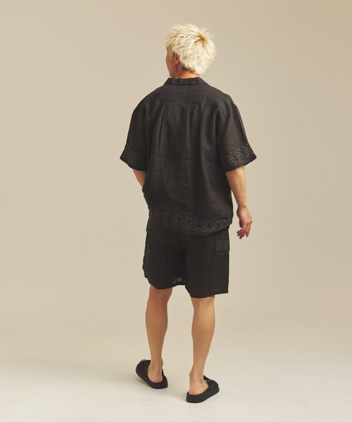 JACKROSE(ジャックローズ)の「BAYCANT リネン100% カーゴショーツ(その他パンツ・メンズ・カーキ/ブラック/ナチュラル・M/L/XL)」の18枚目の写真