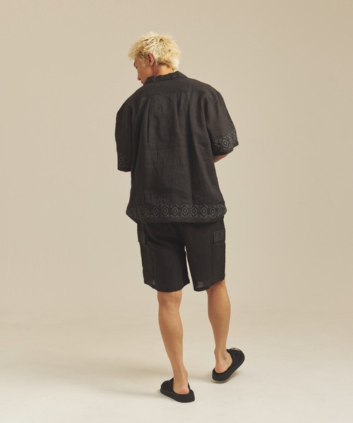 JACKROSE(ジャックローズ)の「BAYCANT リネン100% カーゴショーツ(その他パンツ・メンズ・カーキ/ブラック/ナチュラル・M/L/XL)」の19枚目の写真