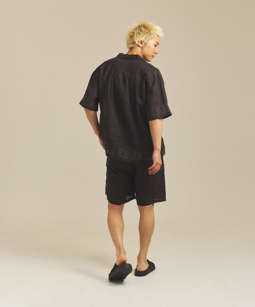 JACKROSE(ジャックローズ)の「BAYCANT リネン100% カーゴショーツ(その他パンツ・メンズ・カーキ/ブラック/ナチュラル・M/L/XL)」の20枚目の写真