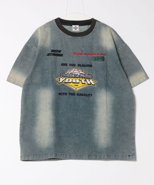 HOOK(フック)の「ヴィンテージウォッシュロゴTシャツ (SS)(Tシャツ/カットソー・メンズ・ブラック/ブルー・MEDIUM/LARGE)」の17枚目の写真